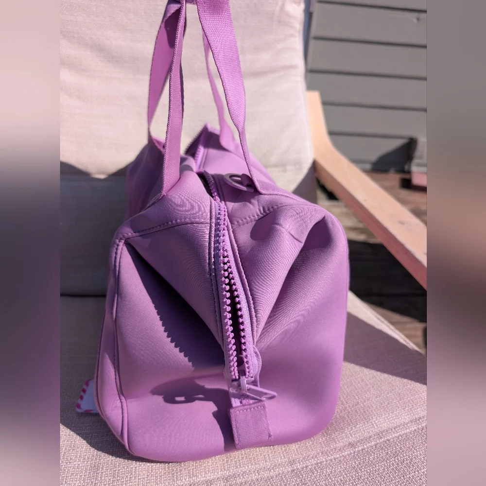 Dagne Dover Medium Landon Carryall, Orchid neoprene, like new - Picture 8 of 10